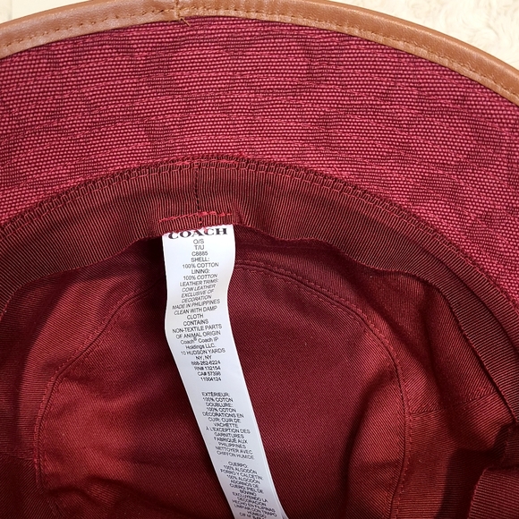NWOT Coach Signature Jacquard Bucket Hat - Picture 3 of 5